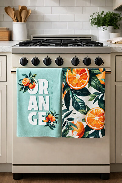 Pilloveland Кухонний рушник з візерунком (набір з 2 штук) | 30×50 см