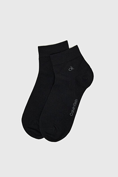 Calvin Klein Erkek Quarter Çeyrek Konç Çorap 3'lü Paket - Siyah