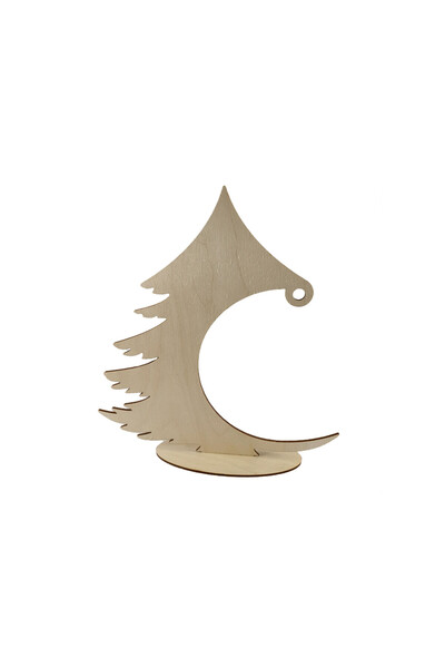 Amco Birch plywood Christmas tree, dimensions 27x25x6 cm
