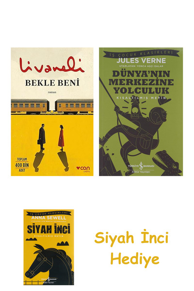 TÜRKİYE İŞ BANKASI KÜLTÜR YAYINLARI 3K. Bekle Beni + Dünyanın Merkezine Yolcu...