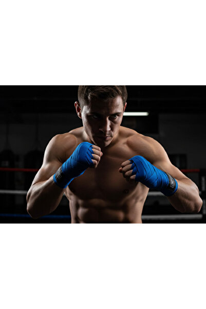 Limitless Fight Gear 3.5 Meter Blue Lycra Boxing Bandage