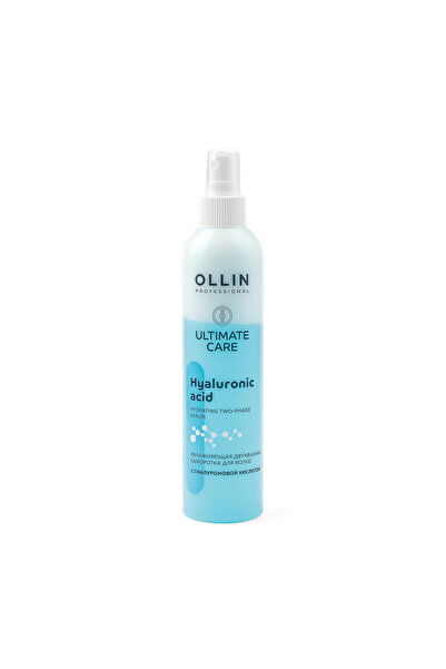 OLLİN Spray bifazic, ACID HIALURONIC, 250 ml, pentru hidratarea părului, cu a...