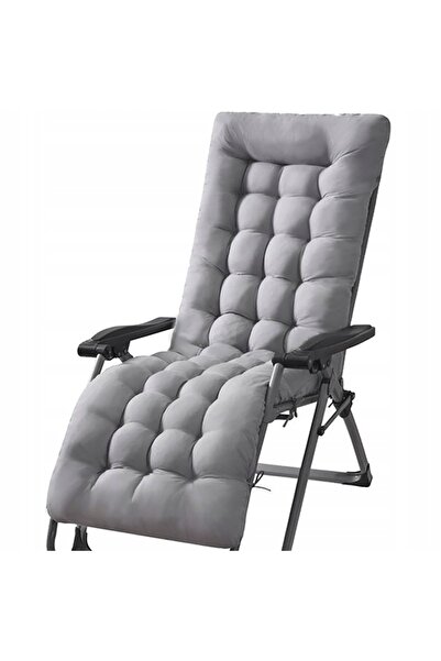 Other Garden cushion 165x50 cm for a deckchair, gray