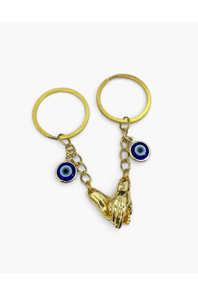 Elvia Atelier Holding Hands Magnetic Lover Keychain Valentine's Day Gift