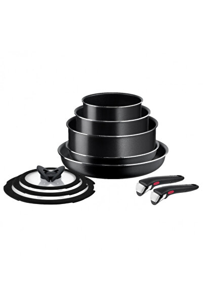 TEFAL Set de tigăi Ingenio Easy Cook & Clean L1539053, 10 buc., mânere detașa...