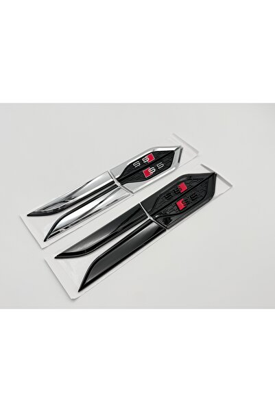 Audi Set Embleme Compatibile A5 S5 F05 aripi NEGRU