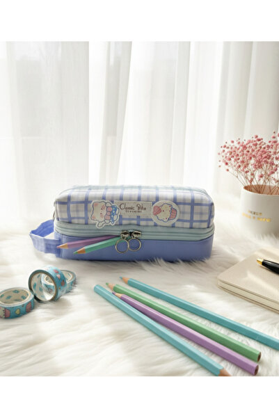 Adalinhome Suport pentru pixuri de mare capacitate cu figurine Kawaii