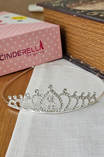 Cinderella Zircon Stone Girls' Princess Crown Silver Model12 - Birthday Party...