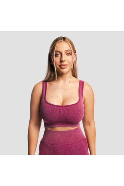 GymBeam Sutien sport Lift Seamless, culoare prună