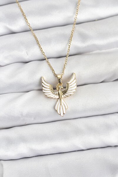 callerrons accessories قلادة نسائية من سلسلة زينكير ذهبية اللون على شكل طائر ...