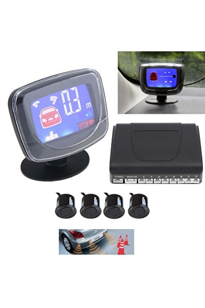 OEM Kit 4 senzori de parcare, afișaj LCD cu avertizare sonoră și bormașină in...