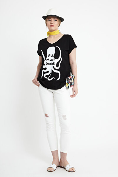 VERDA Tricou cu imprimeu Caracatiță