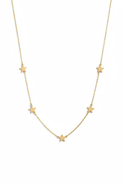 Hakan Güler Kuyumculuk 14 Ayar Altın Yıldız Model Şans Kolyesi