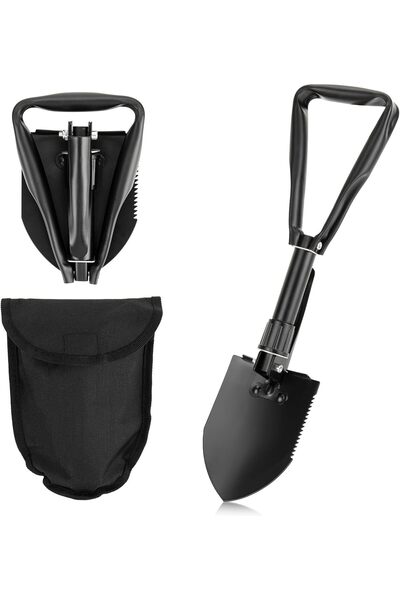 Yuwell مجرفة تخييم قابلة للطي من يو ويل، أداة حفر من الفولاذ عالي الكربون، طو...