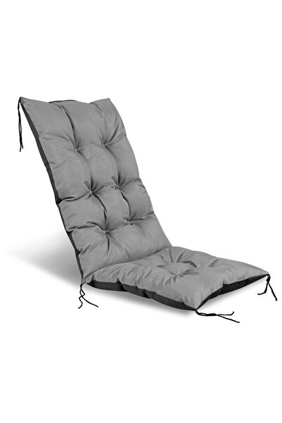 Other Pernă de grădină 50x50x80 cm pentru scaun, impermeabilă, gri