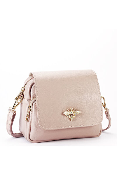 SOFILINE Geantă din piele naturală cu accesoriu metalic B-1502 122 Roz