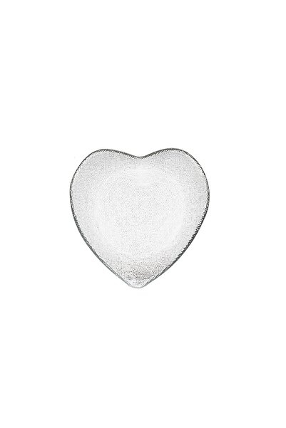 HERITAGE Transparent Heart Presentation Plate Decorative Plate 23 cm