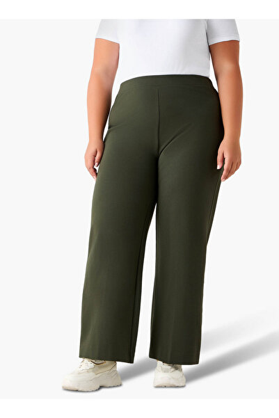 Ulla Popken بنطلون بونتي بقصة مستقيمة