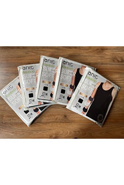 Anıt Pack of 5 Black Color Bamboo Fabric Black Color Jacquard Breathable Men'...