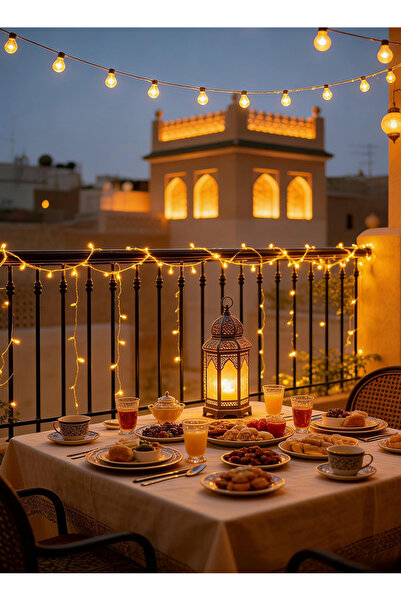 Pomefar Warm White Ramadan Fairy Lights – 15m 150 LED String, Ideal for Ramad...