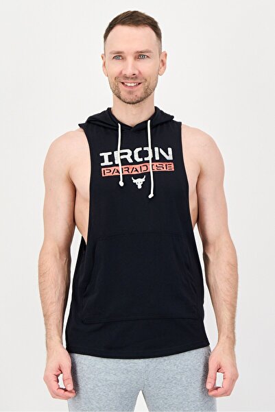 Under Armour سترة تدريب رجالية فضفاضة بدون أكمام من Project Rock x Under Armo...