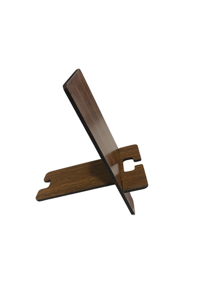 POTİPET Ahşap Telefon Standı Masa Üstü Ahşap Telefon Tutucu