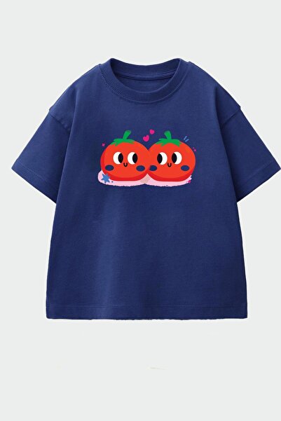 Monila Girl's Printed Cotton Crew Neck T-Shirt