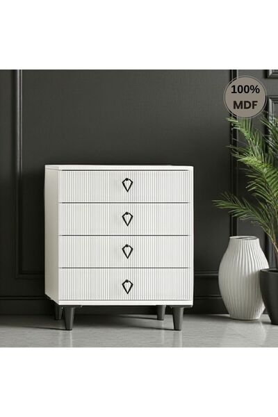 comiet Athena 4 çekmeceli MDF şifonyer