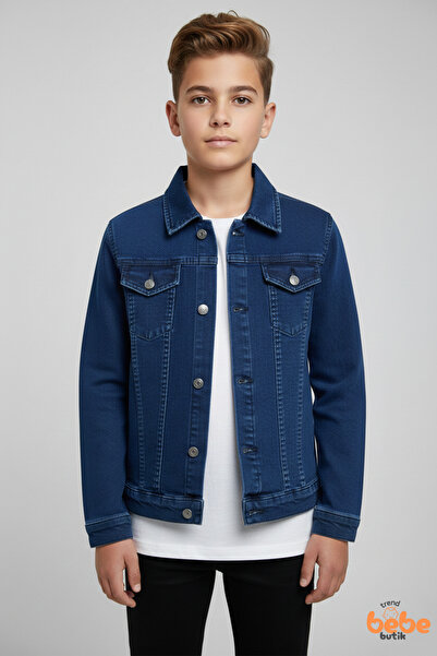 Trend Bebe Butik Dječačka traper jakna, jeans kaput, ležerni kroj, za uzrast ...