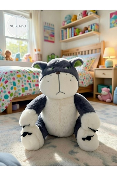 NUBLADO Angry Bad Cat Original Model Plush Cat Playmate and Sleeping Companion