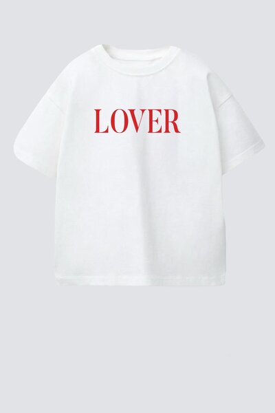 Monila Kız Çocuk Pamuklu Bisiklet Yaka Baskılı T-Shirt