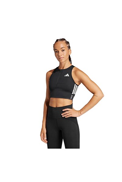 adidas Jn7162-K Adızero Crop W Women's T-Shirt Black