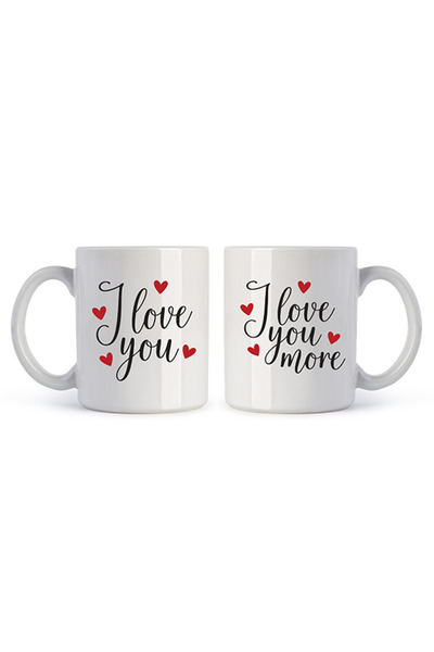 Share the Love I Love You More - Drinking Mugs