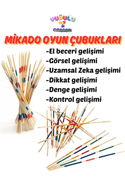 Mikado Spiel Oyun Çubukları Hediye Paketi Karne Hediyesi