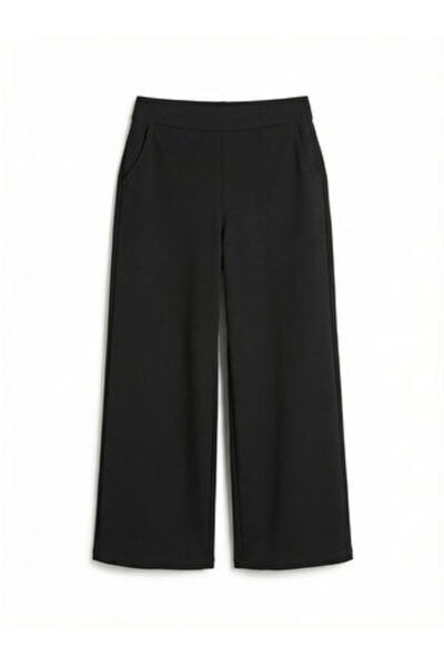 LC Waikiki Artı-Store Women's Trousers with Standard Fit, Wide Leg Cut. Rubbe...