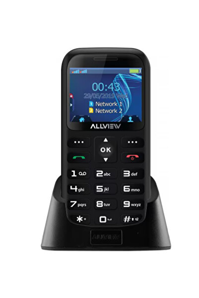 Allview Telefon mobil D2 SENIOR MT 6261D, Negru