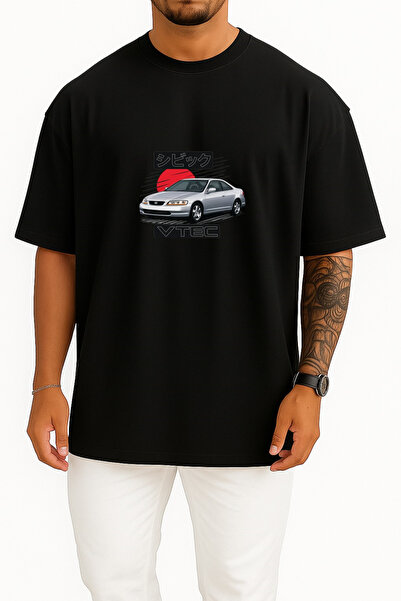 Bahriyeli Collection Υπερμεγέθη μπλουζάκι Unisex με στάμπα Honda Accord Vtec ...