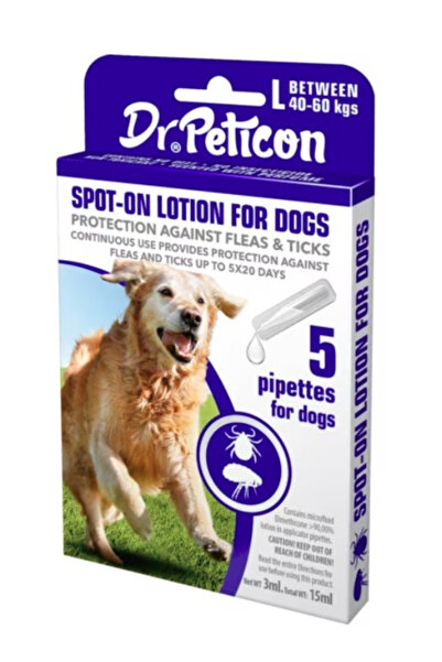 BistriVet Set 5 pipete antiparazitare non-medicamentoase pentru caini, Dr Pet...