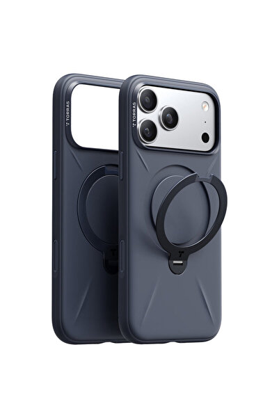 TORRAS Carcasă iPhone 17 Pro Max seria QPRO din silicon, albastră