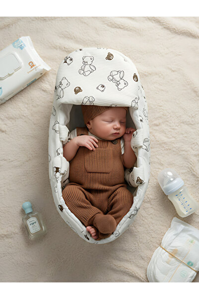 Rivaİstanbul Baby Carrying Bag with Mini Teddy Bear