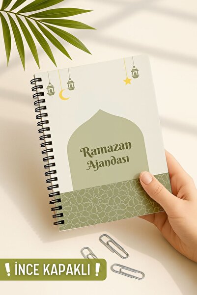 Eldesen Tasarım İnce Kapak, Ramazan Ajandası, Oruç, Hatim, Teravih, Günlük ve...