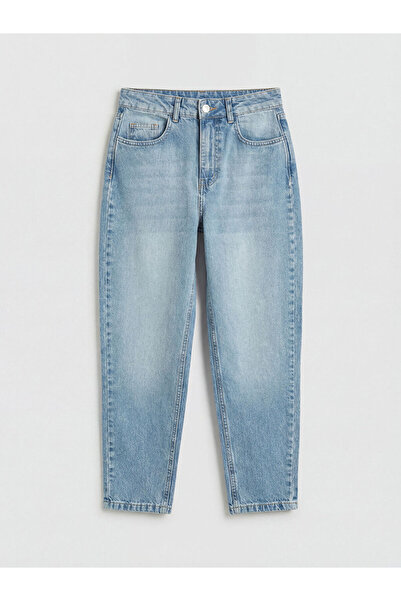 LC Waikiki بنطال جينز نسائي من Indigo Mom Fit