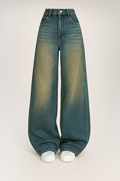 GRİİ WEAR Unisex Loose Relaxed Baggy Jean Pants