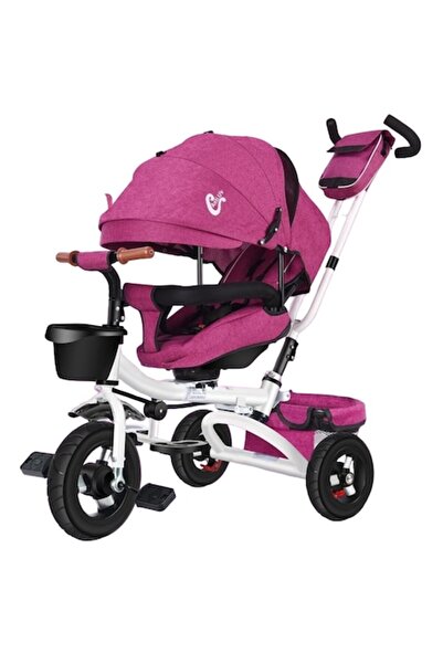 Mixbo Tricycle for Children with 3 Wheels, 360-Degree Swivel Seat Purple/White