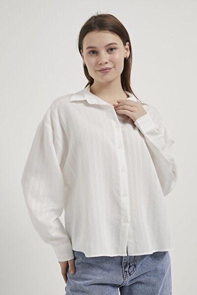 Arma Life Armalife 4035 Striped Comfortable Fit Women's Shirt