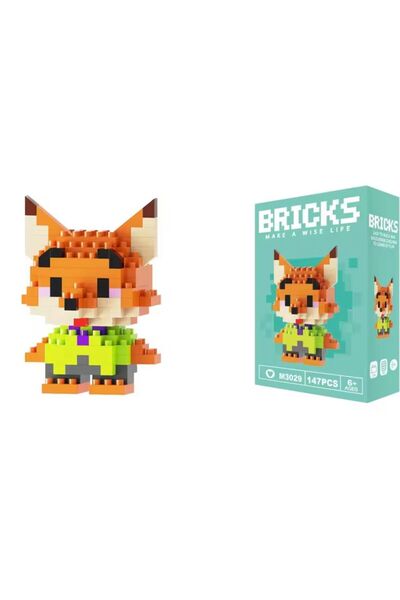 TELEFONAKSESUARI Nick Bricks Karakter Figür Oyuncak - 3D Yapboz Puzzle Yapı O...
