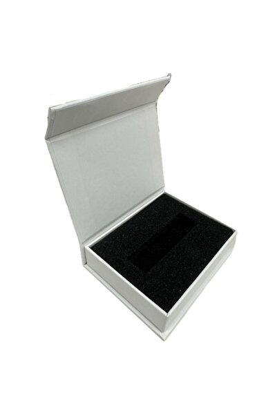 Europrint White cardboard box for USB stick with sponge