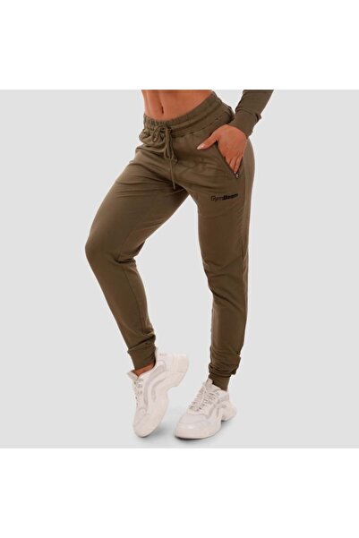 GymBeam Pantaloni de trening TRN pentru femei, măsliniu