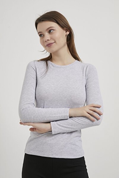 Arma Life Armalife 1641 Bi̇s Collar Long Sleeve Basic Women's Body