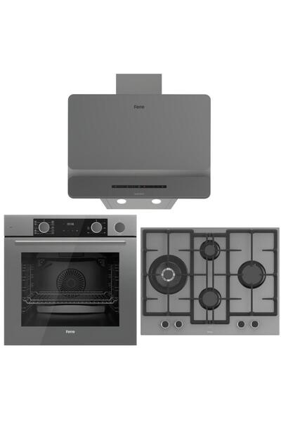 Ferre Gri Ankastre Set (D082-SA - ED078-WFA - XE64CPR Fryart Steam Airfry & B...